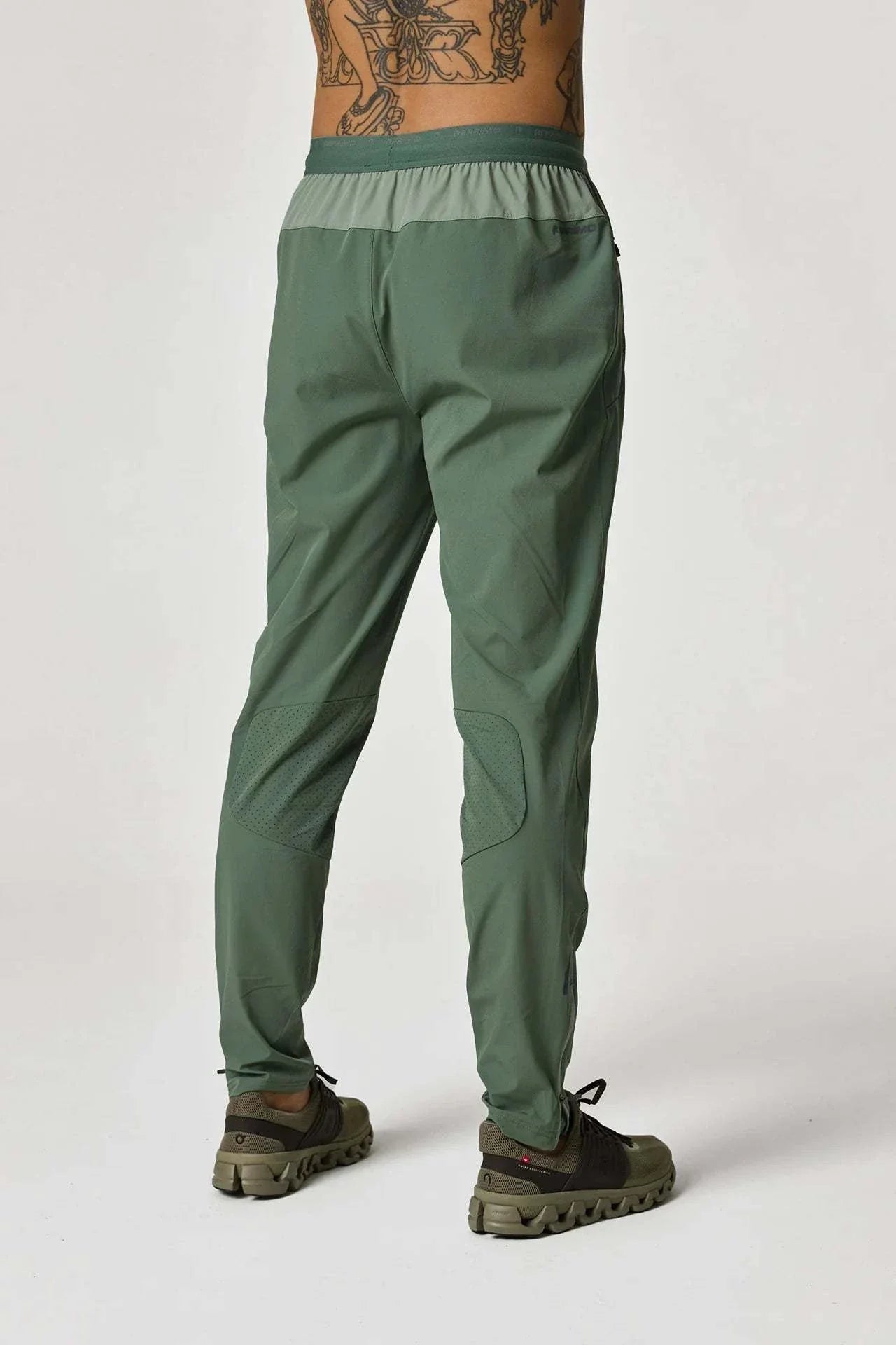 Reprimo Xcelerate Pants in sage and botanical green.