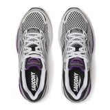 Saucony OG ProGrid running shoe in silver and purple, model ProGrid Omni 9