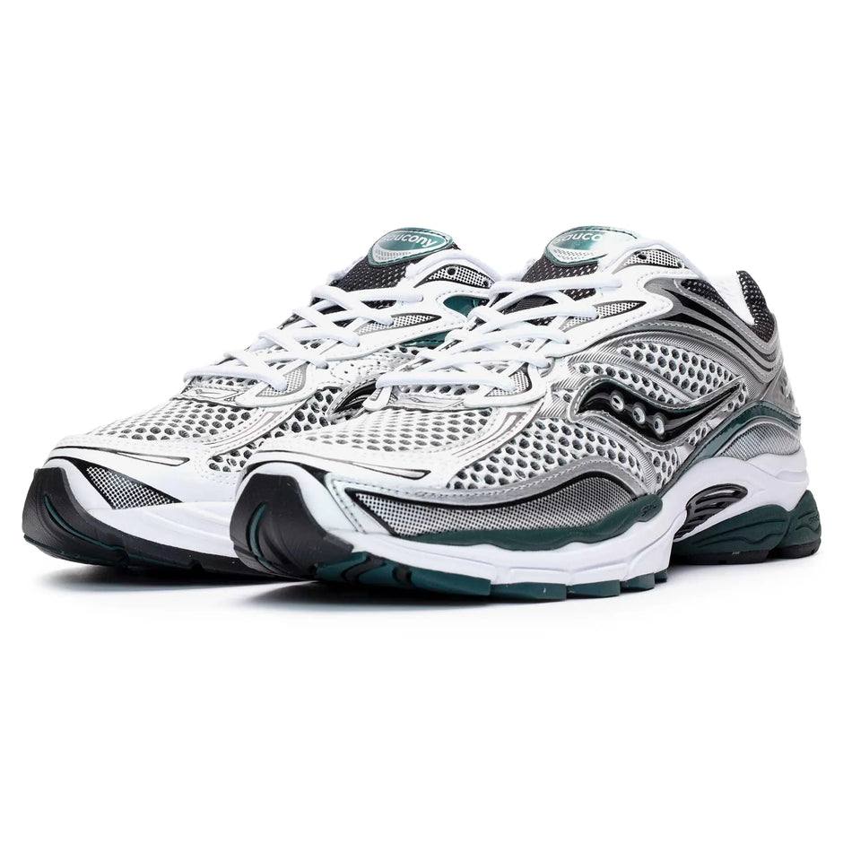 Saucony ProGrid Omni 9 Pine Green running shoe side view