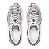 Saucony ProGrid Omni 9 white and brown running shoe side view