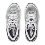 Saucony ProGrid Omni 9 silver pink running shoe side view
