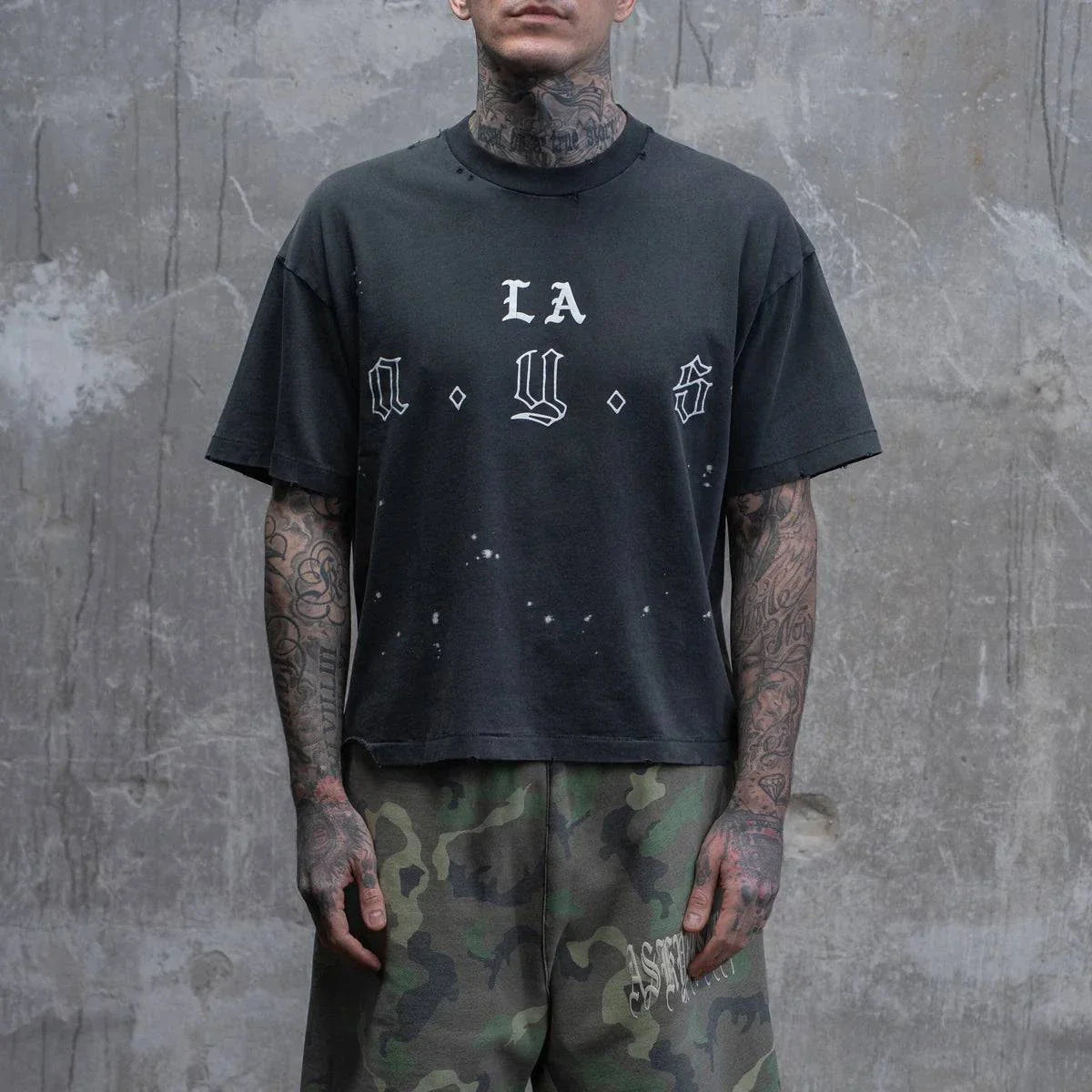Askyurself LA AYS T-Shirt Vintage Black featuring Acne Studios design