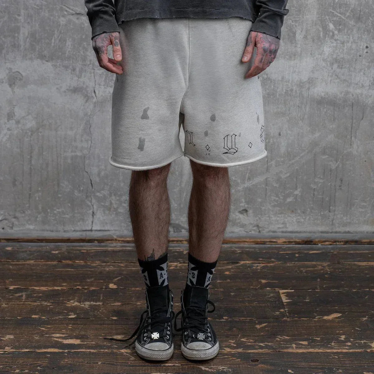 Askyurself AYS Fleece Shorts Vintage Grey featuring Acne Studios design