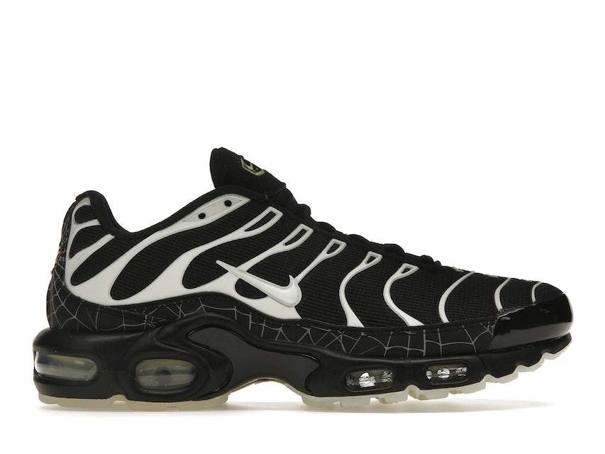 Air Max Plus Spider Web sneaker in black and white.
