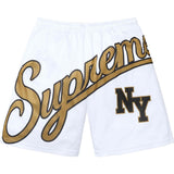 SUPREME BIG SCRIPT MESH SHORT WHITE