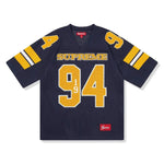 Supreme Sequin navy football jersey with sequins FW25 collection