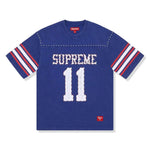 Blue Supreme Studded short-sleeve top SS26 design