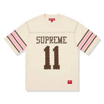 Supreme Studded cream short-sleeve top SS26