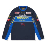 Supreme x Vanson SS26 navy long sleeve top