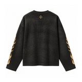 Saint Mind Take Reign Thermal L/S Washed Black