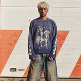 Saint Mind Take Reign Thermal L/S Washed Blue