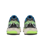 Saucony ProGrid Omni 9 running shoes in grey and slime color