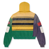 Vale Forever Collage Mardi Gras zip-up hoodie with vibrant design