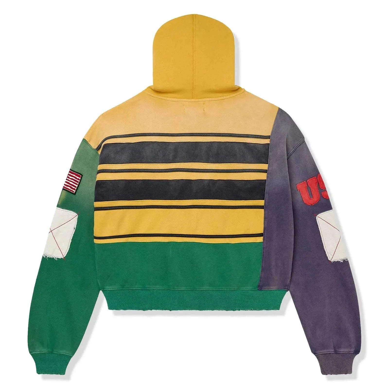 Vale Forever Collage Mardi Gras zip-up hoodie with vibrant design
