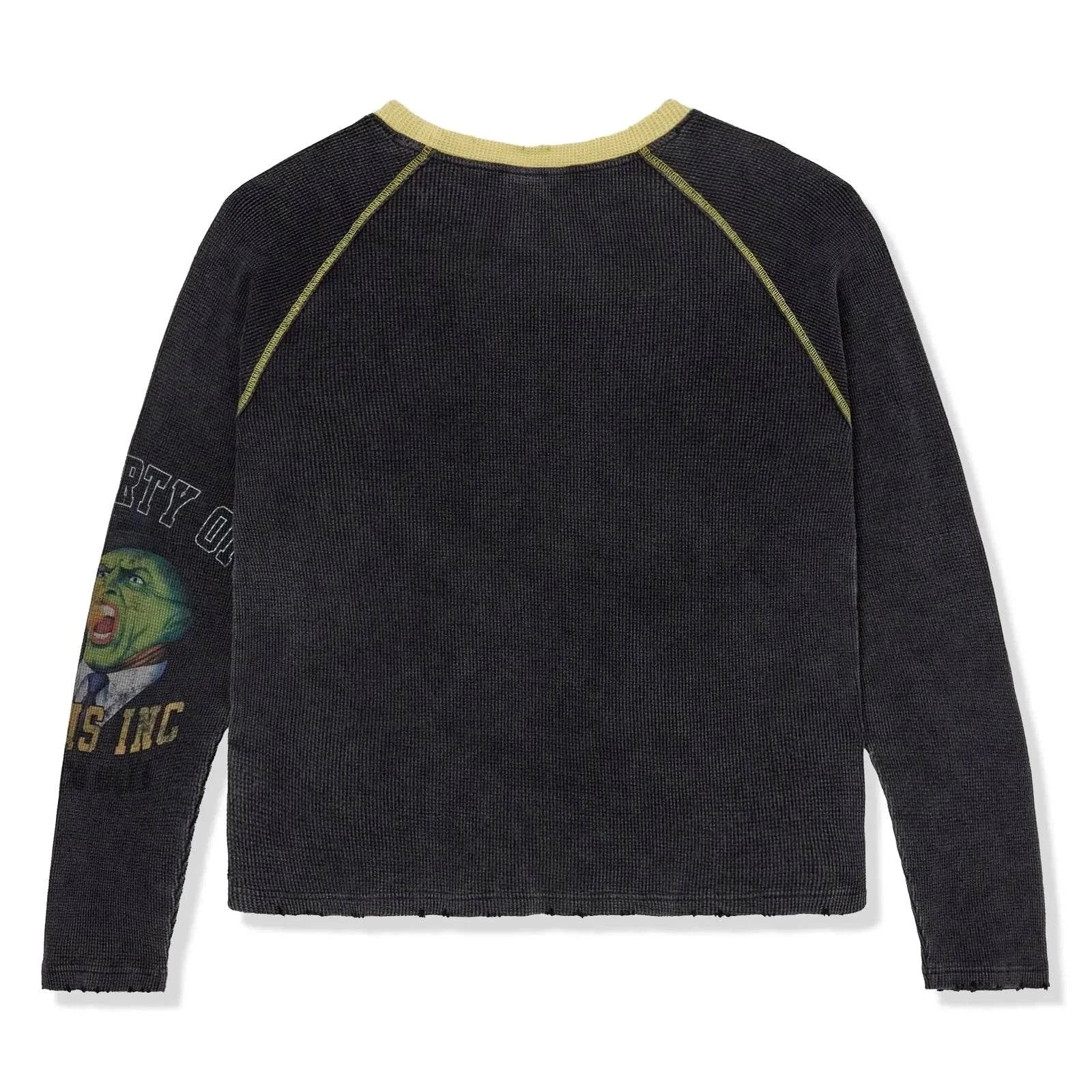Vale Forever black thermal shirt with abstract design