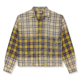 Vale Forever Valley Dreams Lemonhead flannel shirt with yellow and green plaid pattern