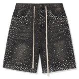 Vale Forever Valley Dreams Rainstrom black shorts front view on white background