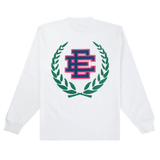 Eric Emanuel EE Wreath Longsleeve T-Shirt in white front view
