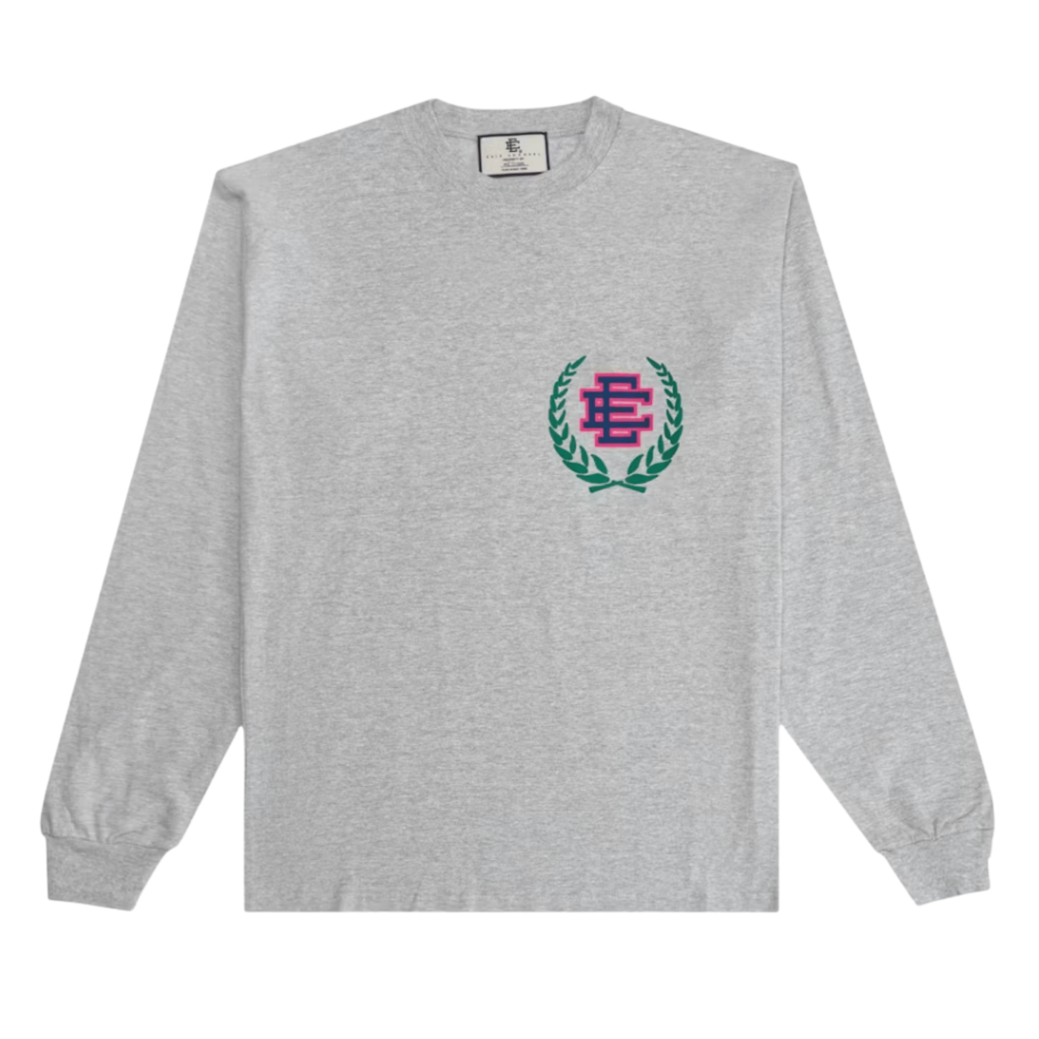 Eric Emanuel EE Wreath Grey Longsleeve T-Shirt front view