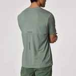 Reprimo Xcelerate T-Shirt in sage green worn by a model.