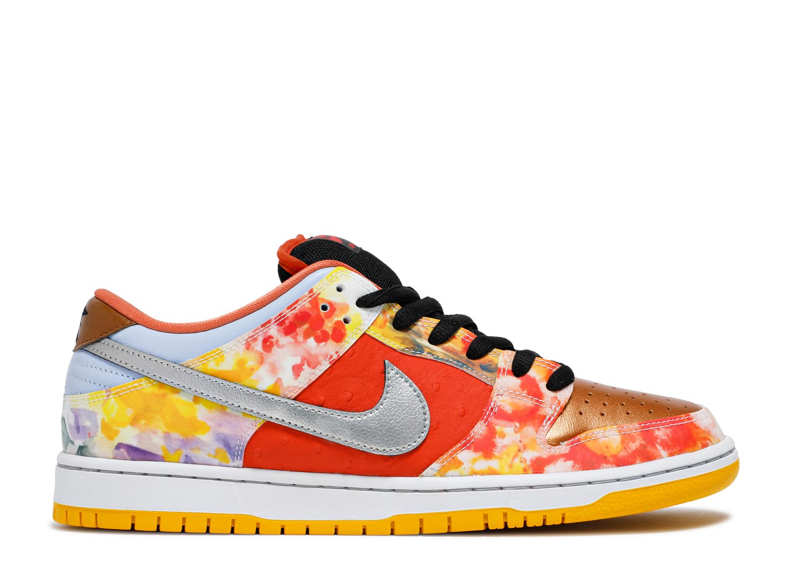 Nike SB Dunk Low Pro x Jason Deng Street Hawker sneaker with colorful design.