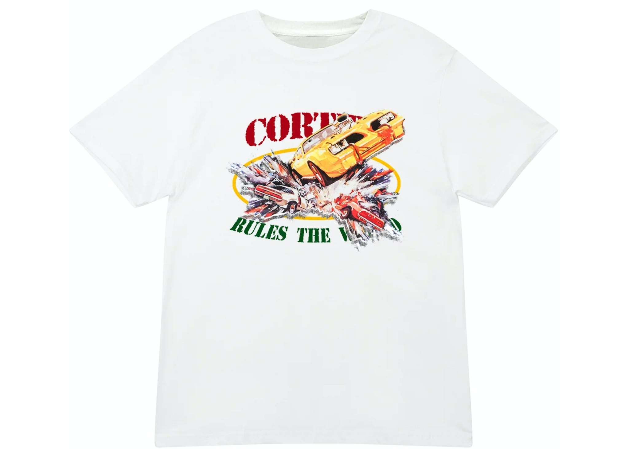Corteiz Allstarz Black/Yellow Tee