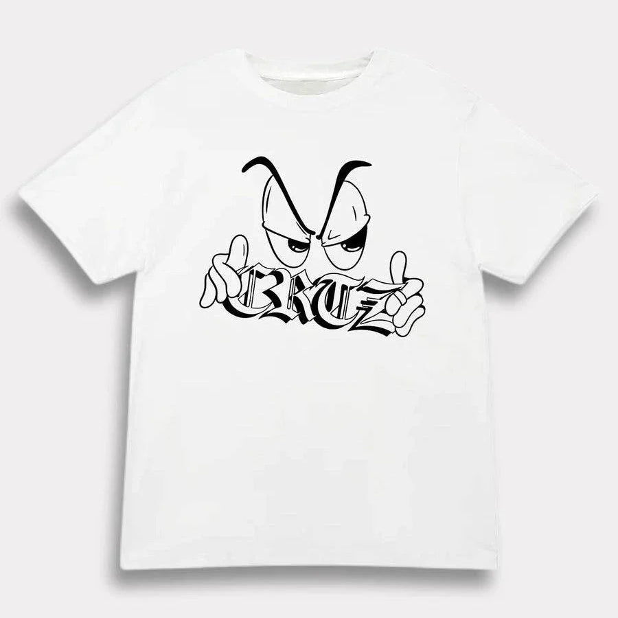 CORTEIZ WHITE Side Eye T-Shirt with graphic design.
