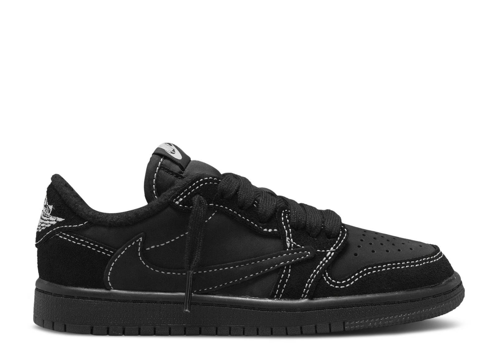 Travis Scott x Air Jordan 1 Low OG SP PS Black Phantom sneaker.
