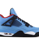 Travis Scott x Air Jordan 4 Retro Cactus Jack sneaker in blue and black.