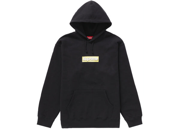 Supreme Bling Box Logo Hooded Sweatshirt Black – 1LUX