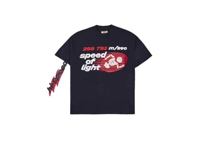 Broken Planet Speed Of Light long sleeve T-shirt in black with graphic print.