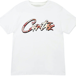 Corteiz White Money on my mind T-Shirt with graphic logo design.