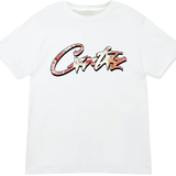 Corteiz White Money on my mind T-Shirt with graphic logo design.
